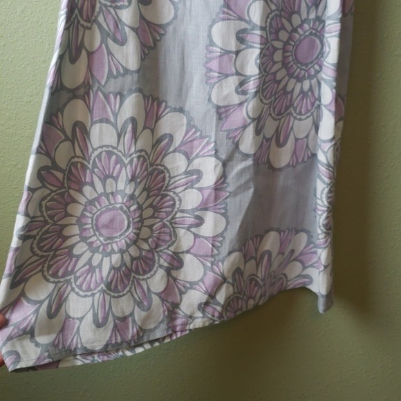 Ann Taylor Loft Linen Floral Dress Size 2 - Picture 3 of 8
